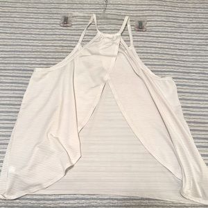 Athleta Small White Open Back Tank Top